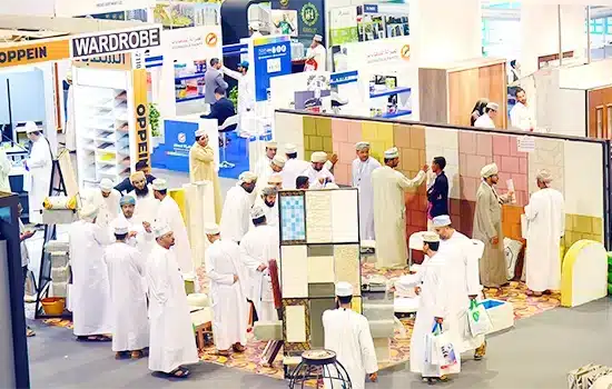 An image from Oman Design & Build Week 2025, the largest gathering of construction and real estate professionals in Oman, featuring exhibitors, investors, and industry experts.